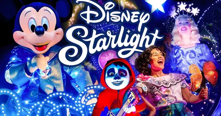A partir de 31 de agosto, a Disney muda os horários da parada noturna Disney Starlight: Dream the Night Away no Magic Kingdom para 20h30 e 22h30. Alteração vale até 13 de setembro de 2025.