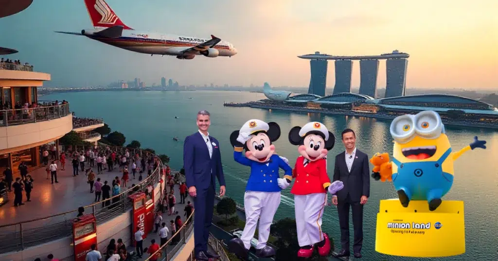 Cingapura se consolida como hub global do turismo com Fórmula 1, Disney Cruise Line e expansão da Universal Studios Singapore.