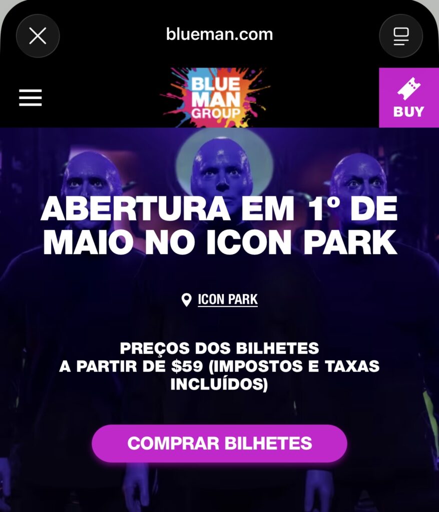 O Blue Man Group está oficialmente de volta a Orlando, com estreia marcada para 1º de maio de 2026.