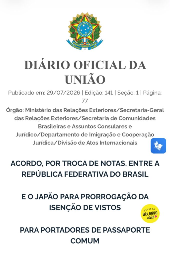 Japao renova isencao de visto para brasileiros ate 2029 1 - Jornal Wish Travel | editorial B2B, direcionado ao trade turístico