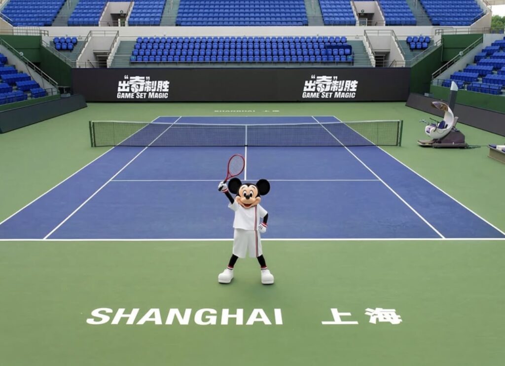 Mickey Mouse chega ao Rolex Shanghai Masters e amplia presença da Disney nos grandes eventos esportivos
